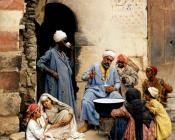 路德维格 多伊特希 : The sahleb vendor, Cairo